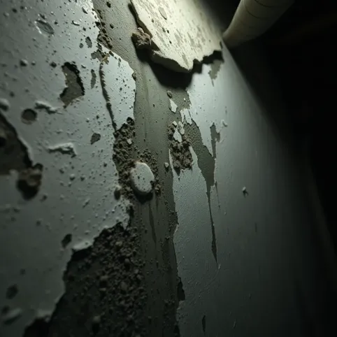 Wilgotne ściany w piwnicy