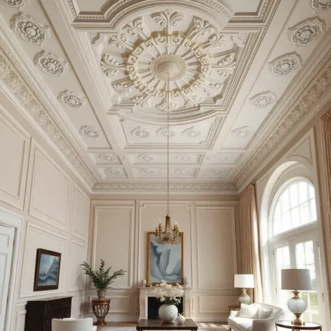 Wnętrza Ze Sztukaterią