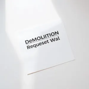 Wniosek o wyburzenie ściany działowej wzór