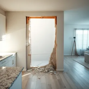 Wyburzenie ściany między kuchnią a pokojem