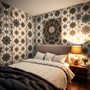 Wzory na ścianę do sypialni