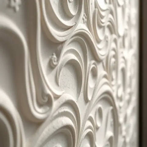 Wzory na ścianie z gładzi