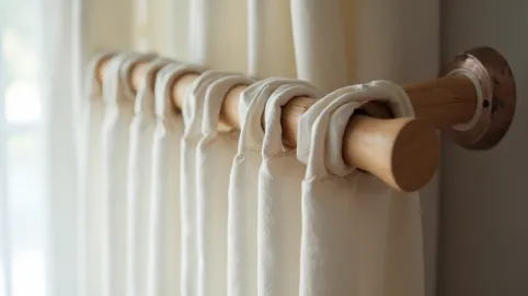 żabki do karniszy drewnianych