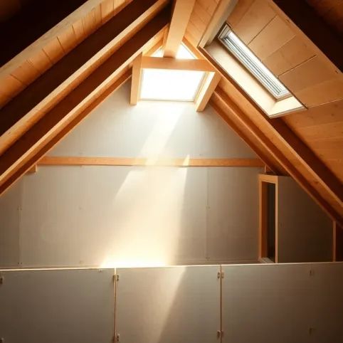 Zabudowa poddasza płytami gk