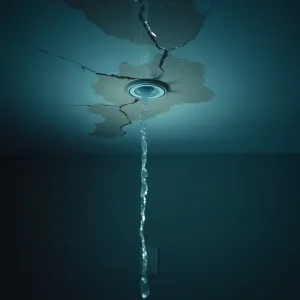 Zalanie sufitu a instalacja elektryczna