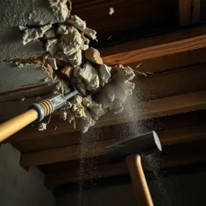 Zrywanie sufitu z trzciny cena