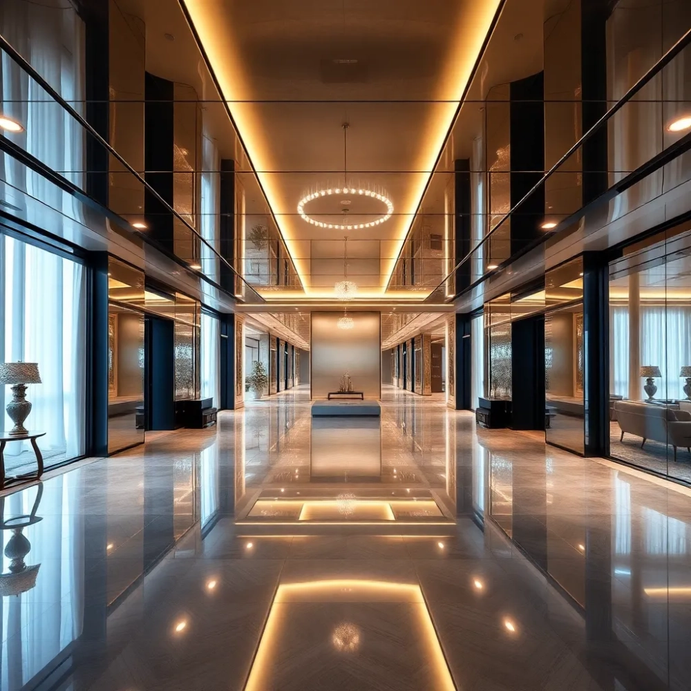 Sufit napinany lustrzany cena