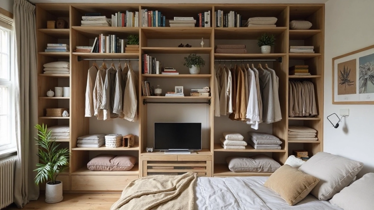 Szafa dwustronna zamiast ściany