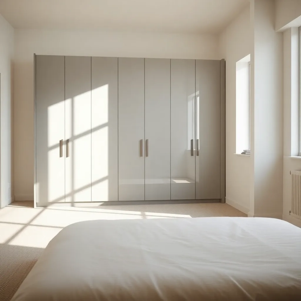 Szafa na całą ścianę w sypialni