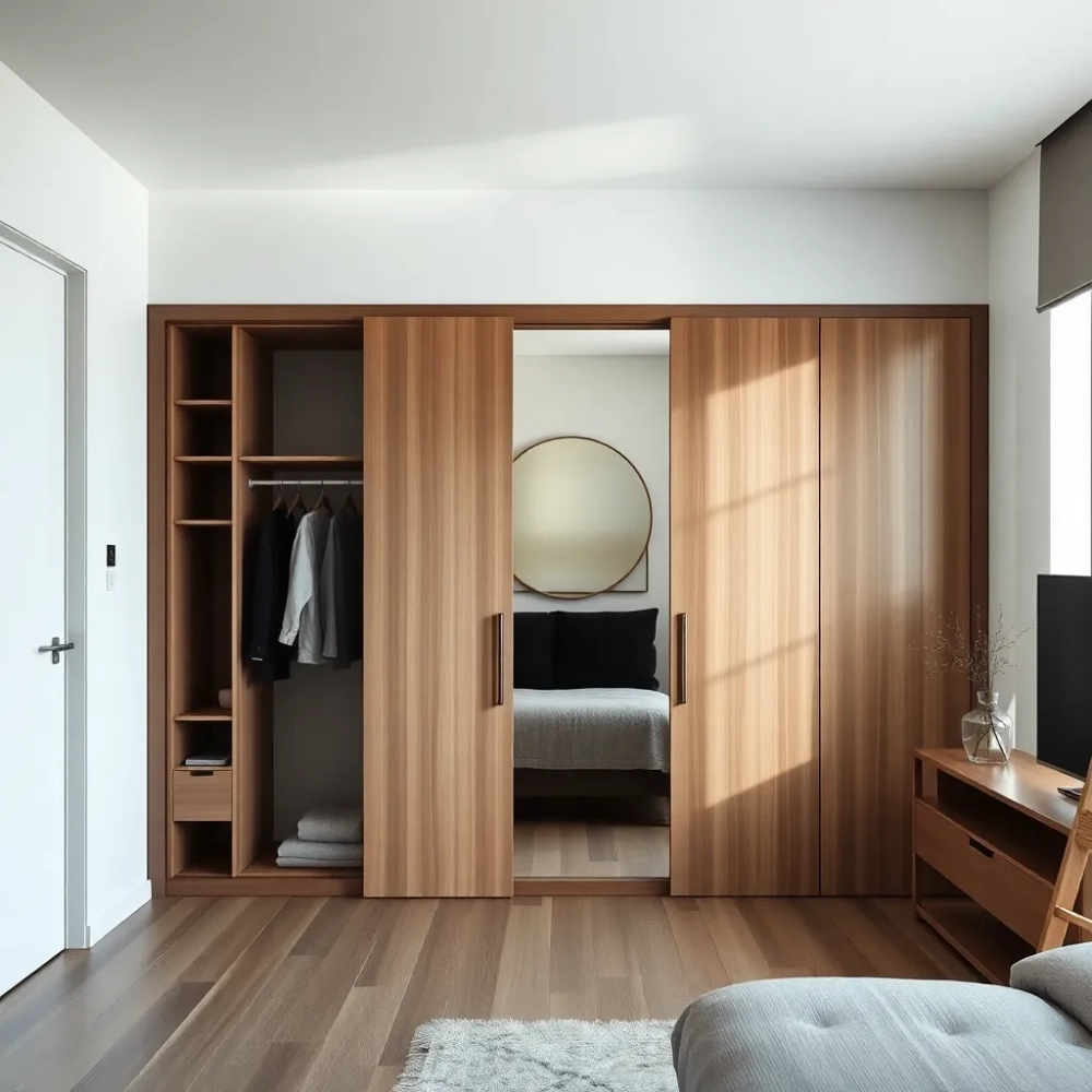 Szafa przesuwna jako ścianka działowa