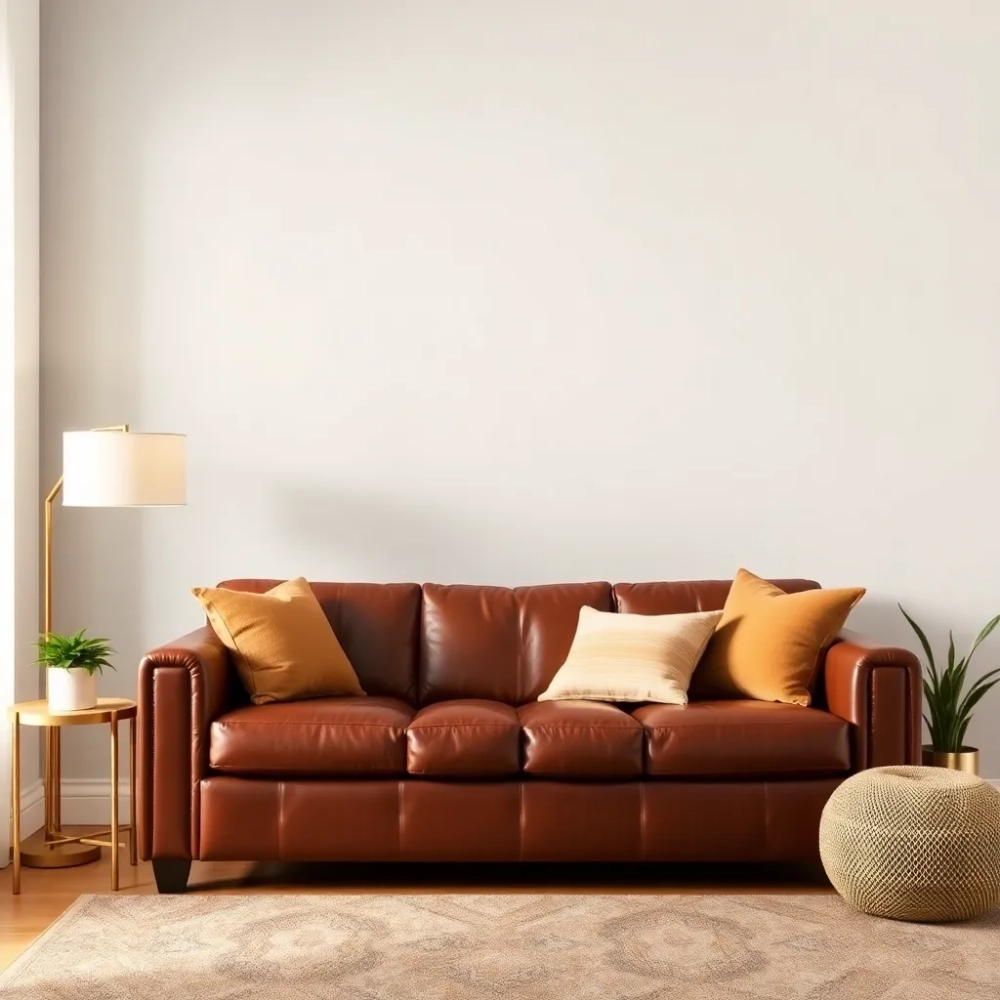 Szare ściany brązowe meble jakie dodatki