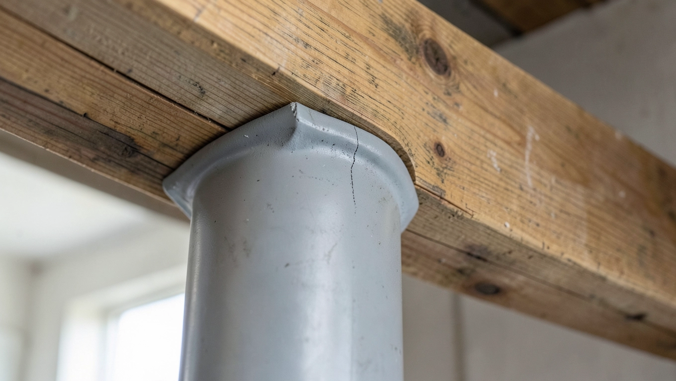 Szczelność przejścia kominowego w drewnie