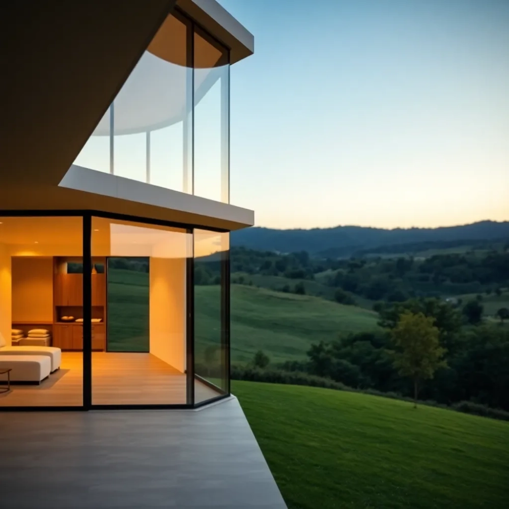 Szklana ściana zewnętrzna cena