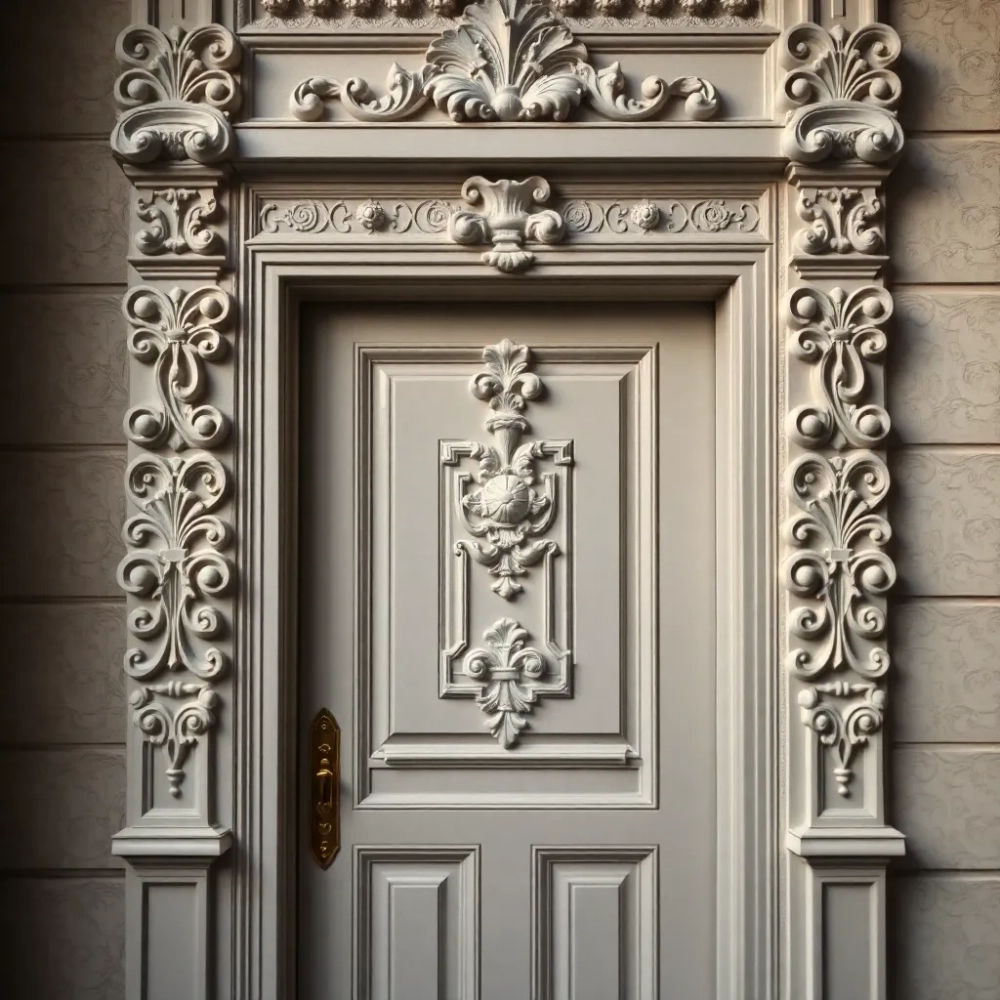 Sztukateria na drzwiach