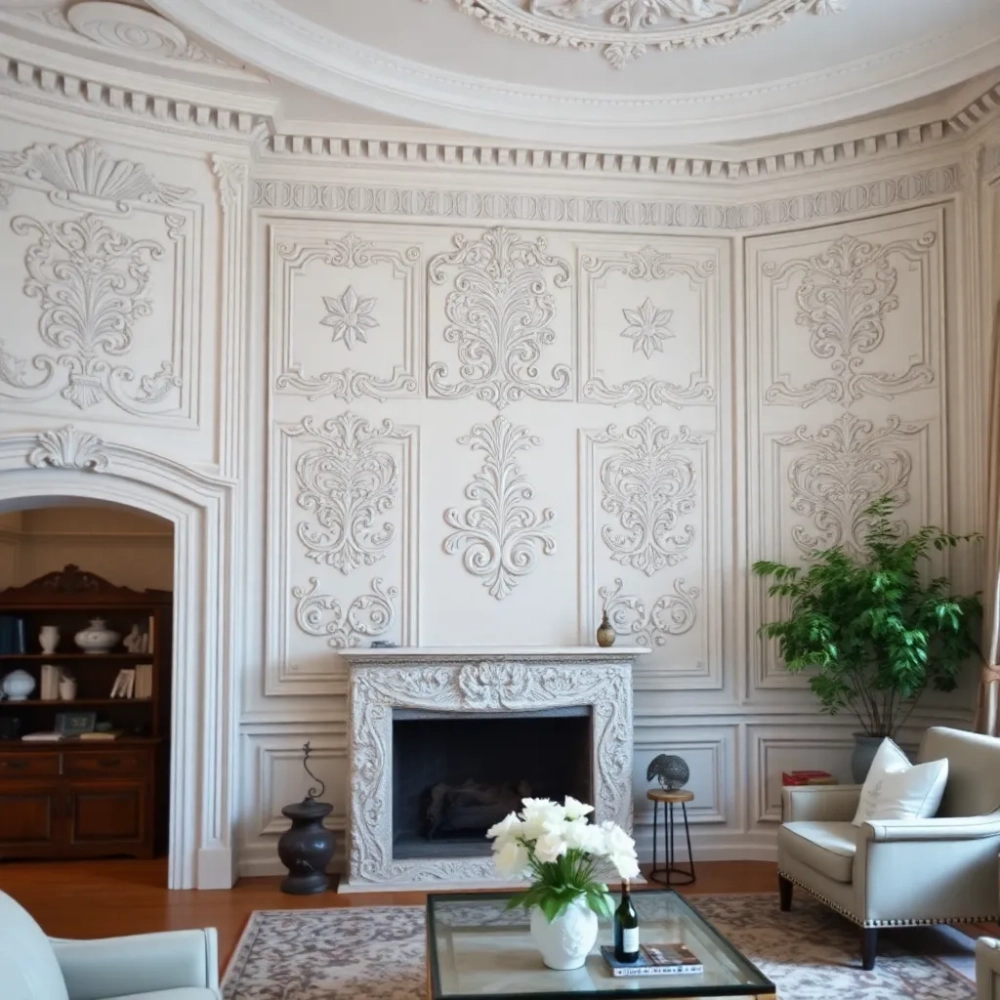 Sztukateria w salonie