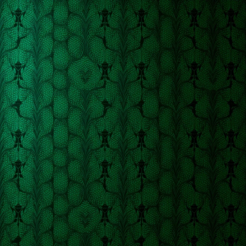 Tapeta butelkowa zieleń wzory