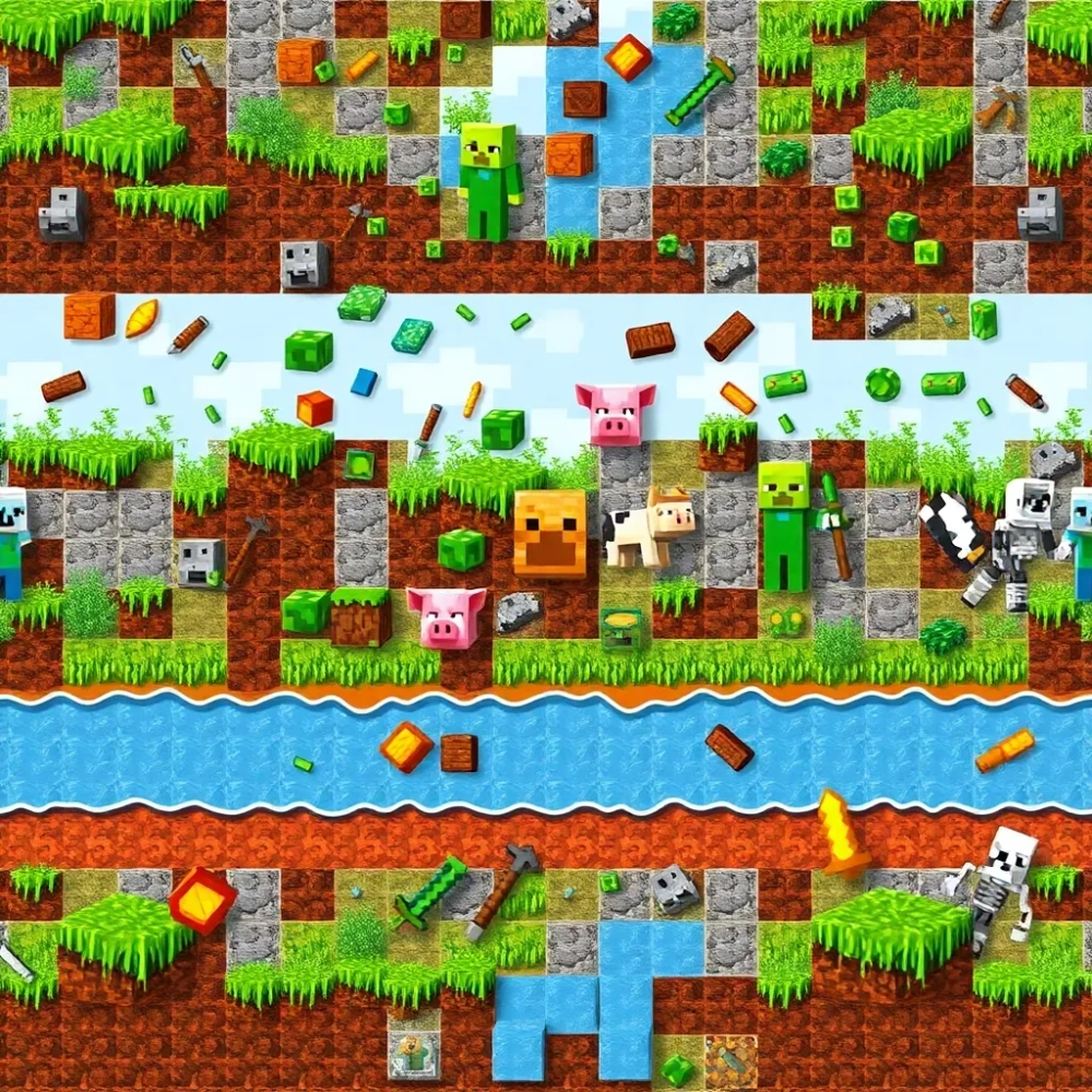 Tapeta dla chłopca minecraft