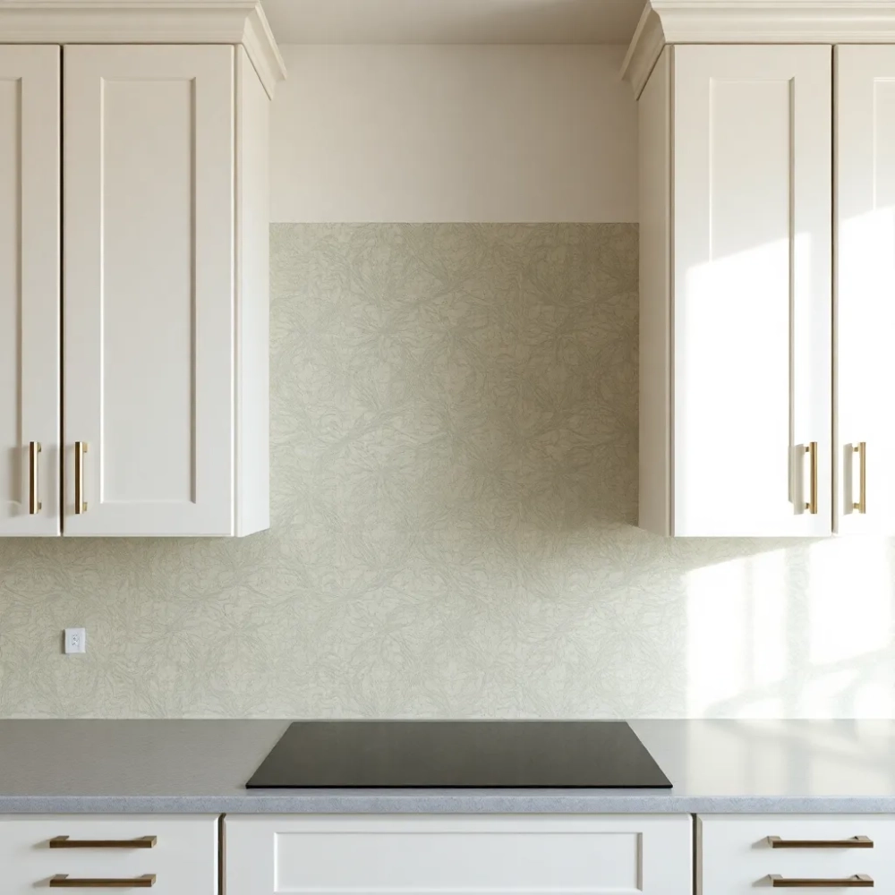 Tapeta do kuchni między szafki