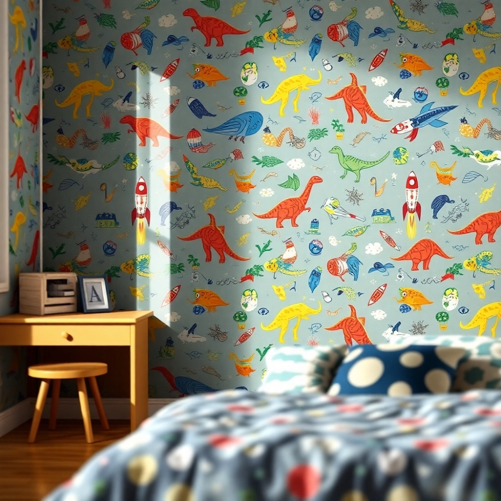 Tapeta do pokoju chłopca