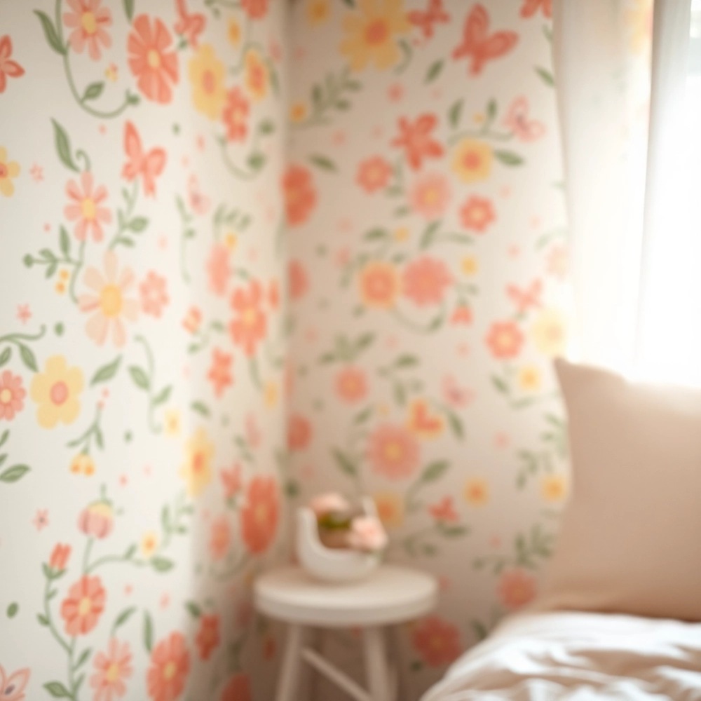 Tapeta do pokoju dziecka dziewczynki