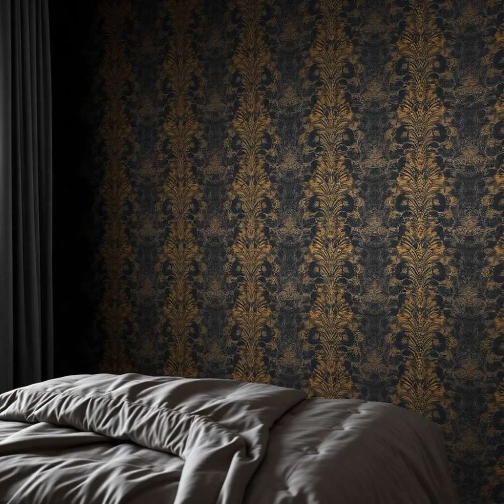 Tapeta do sypialni glamour