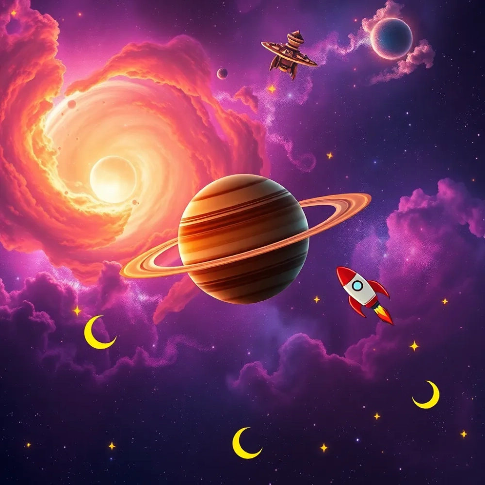 Tapeta kosmos dla chłopca