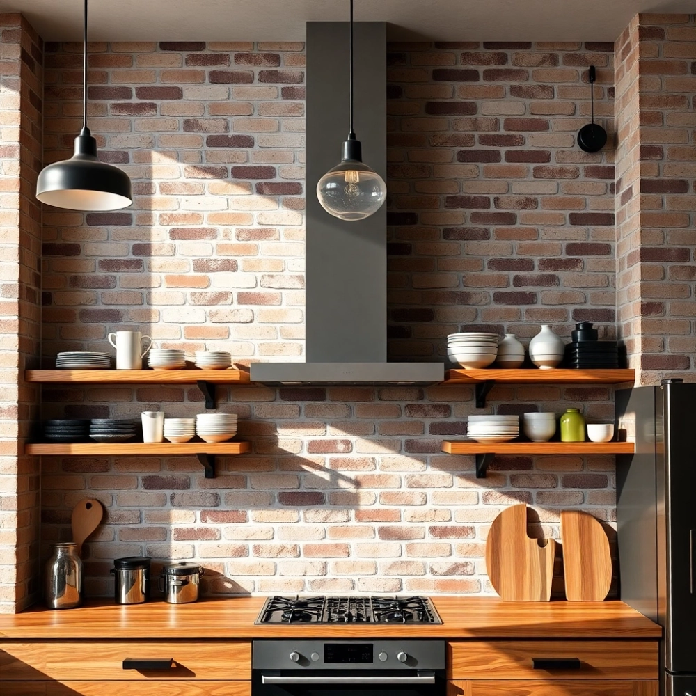 Tapeta loft do kuchni