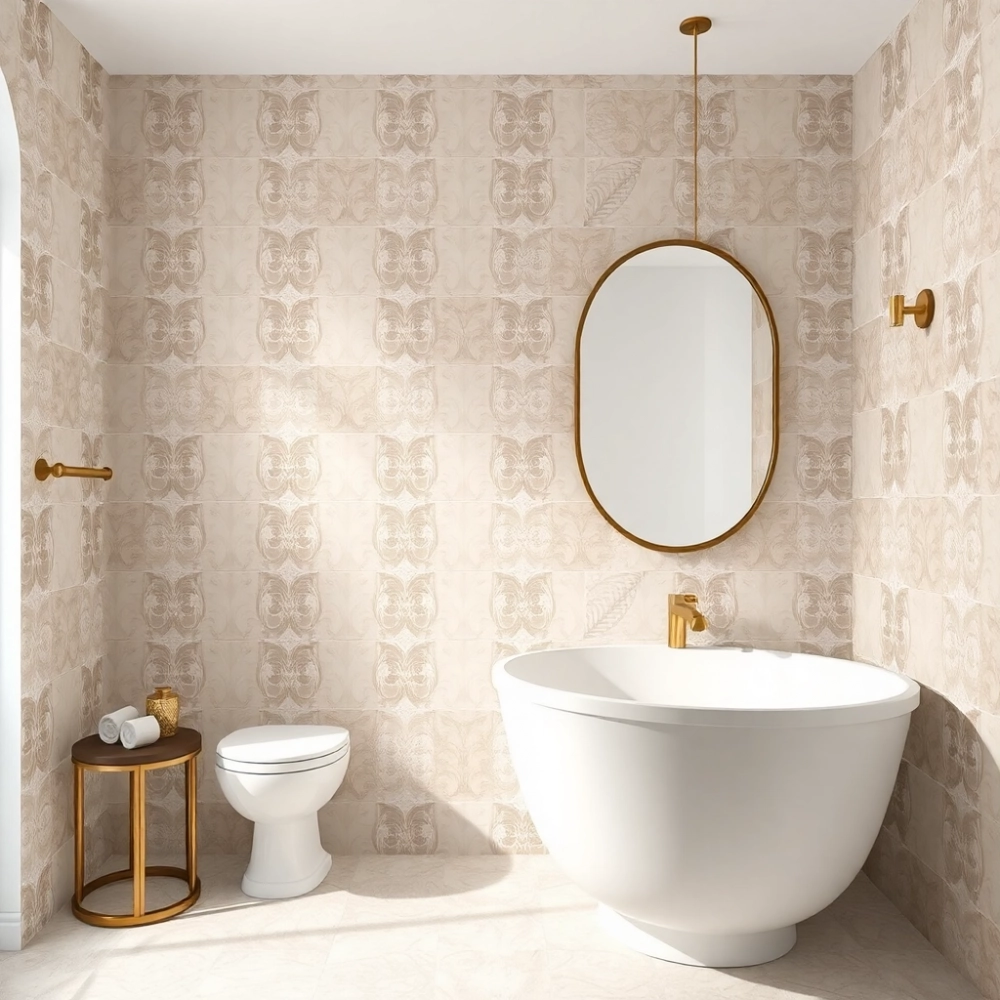 Tapeta Na Płytki Łazienkowe