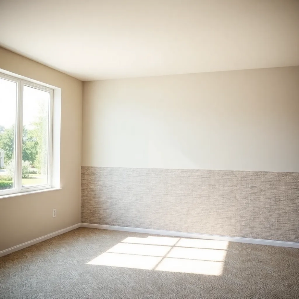 Tapeta na pol ściany