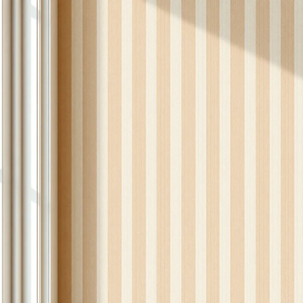 Tapeta w beżowe pasy