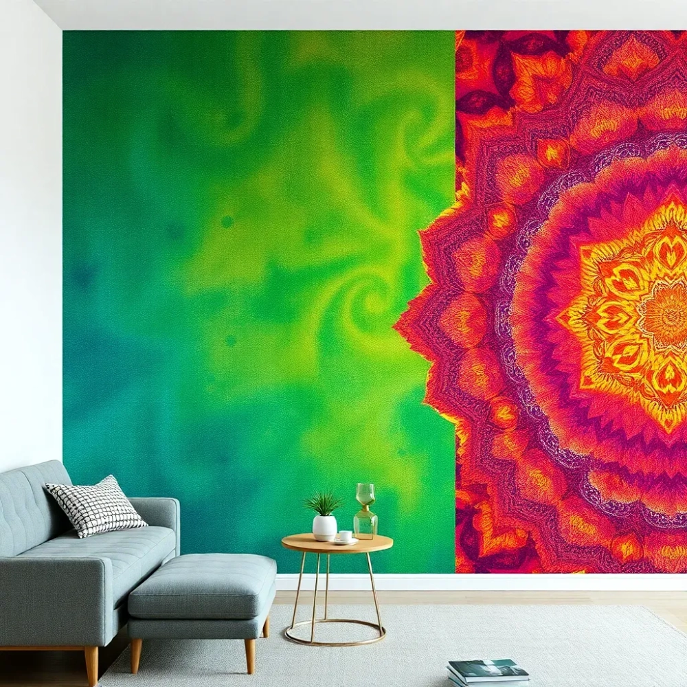 Tapeta w salonie inspiracje