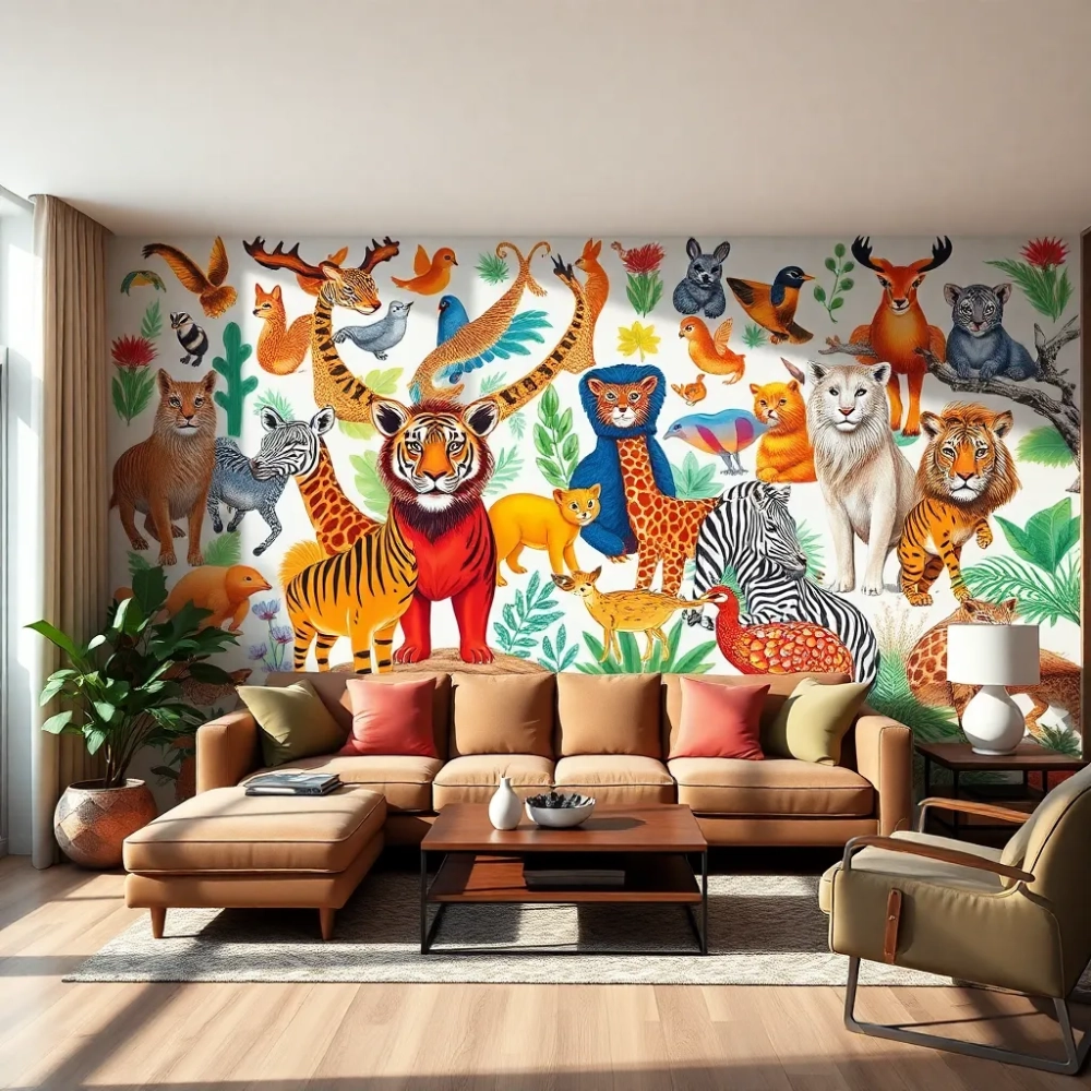 Tapety ze zwierzętami na ścianę