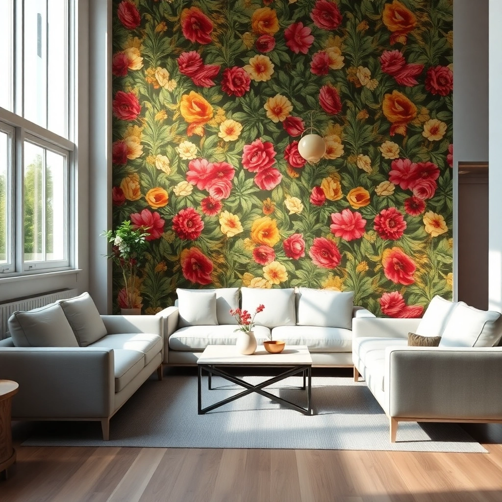 Tapety zmywalne do salonu