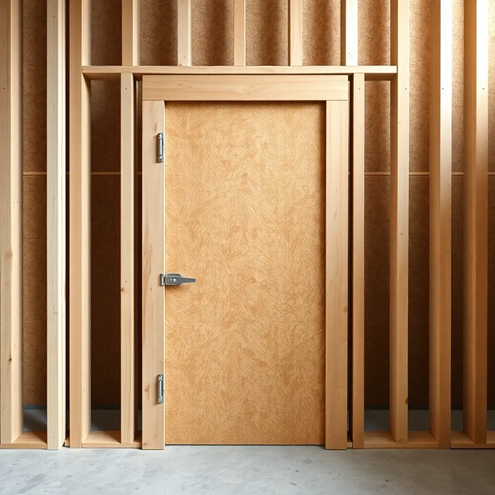 Tymczasowe drzwi z płyty OSB