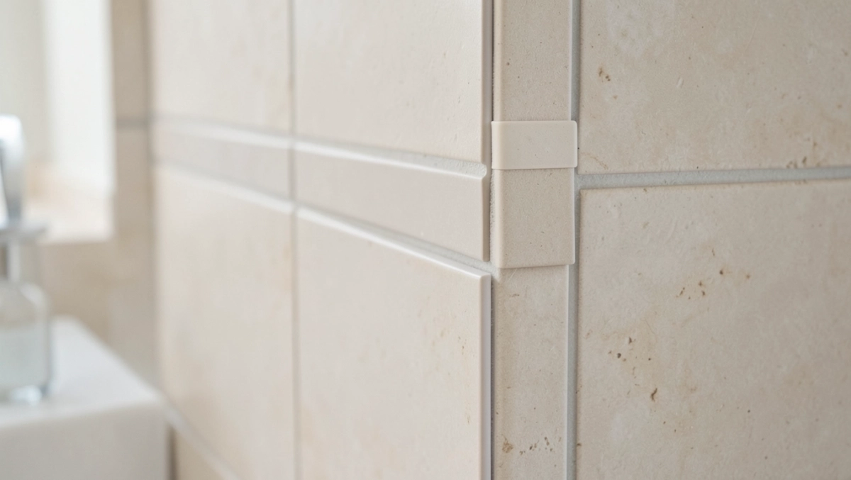 układanie płytek bez kleju na ścianie