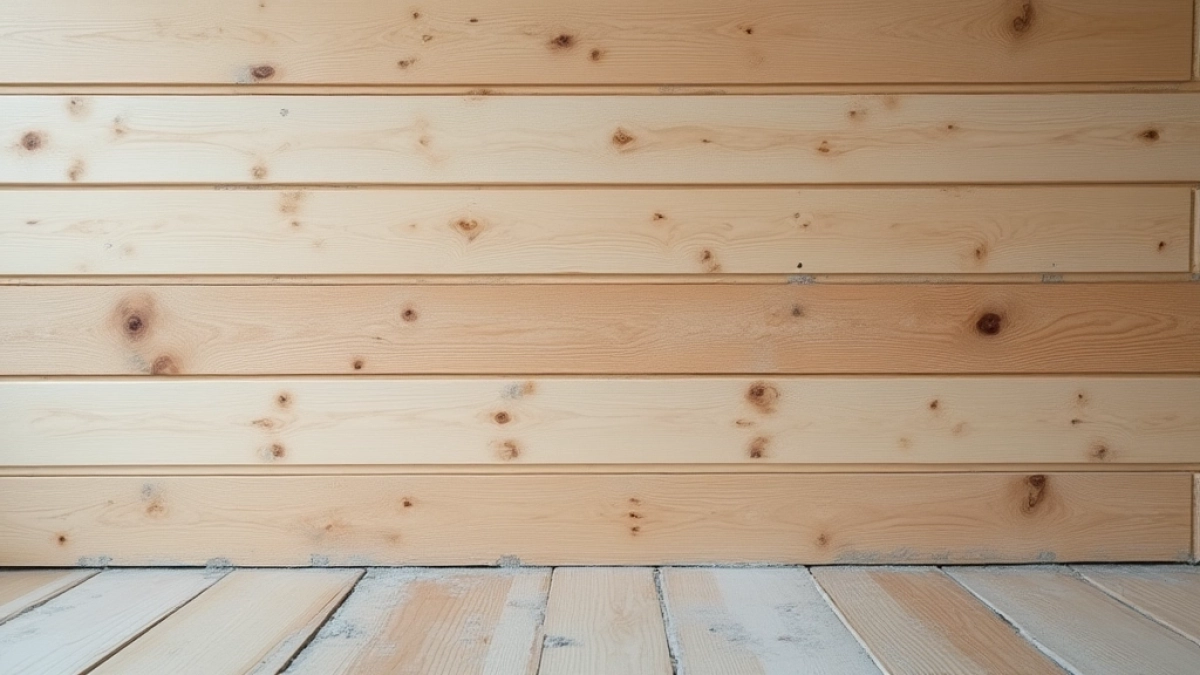 Układanie płytek na drewnianej ścianie