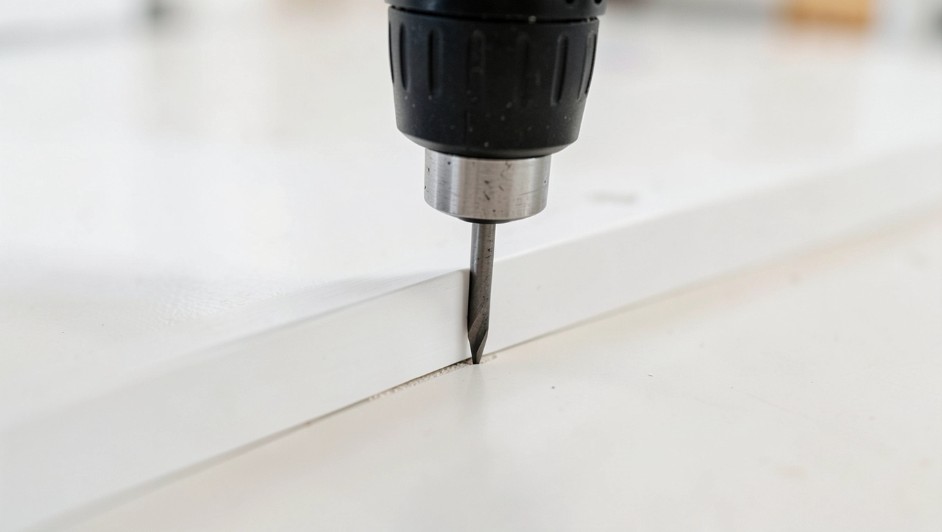 Wiercenie otworów pod kołki do listwy progowej