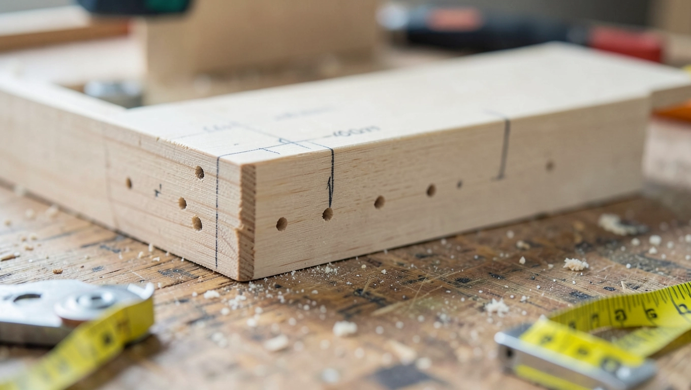 Wiercenie otworów w listwie progowej pod kołki plastikowe