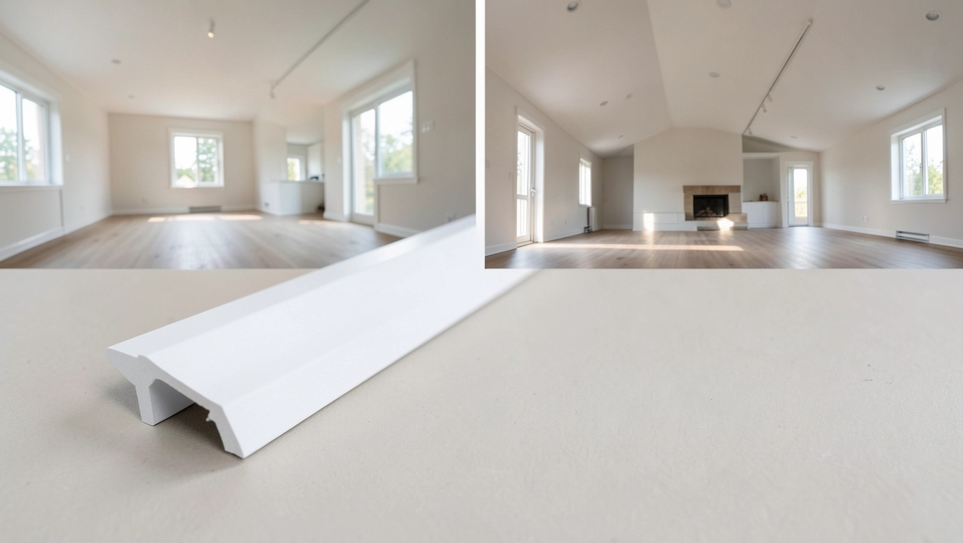 wybór wysokości białych listew MDF