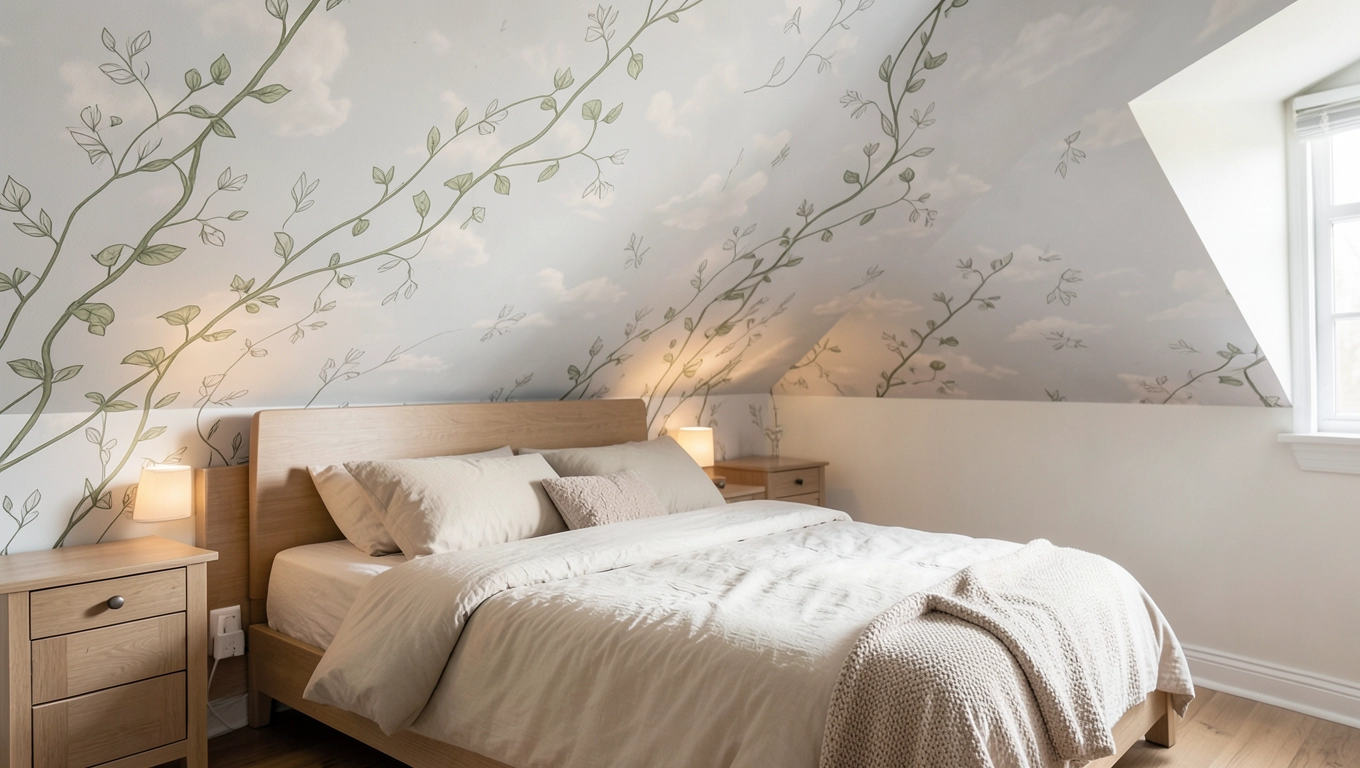 Wybór wzoru fototapety na skos