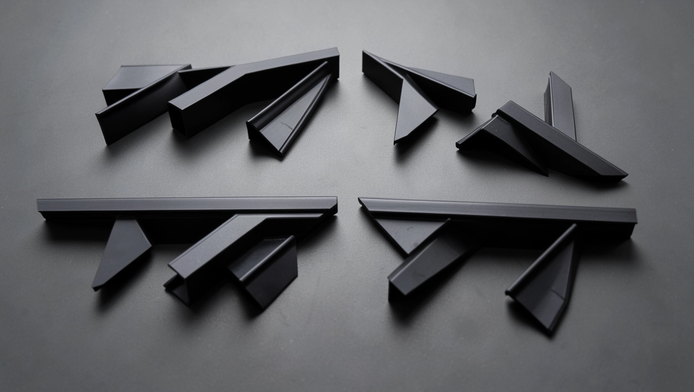 Wymiary i profile czarnych listew do płytek