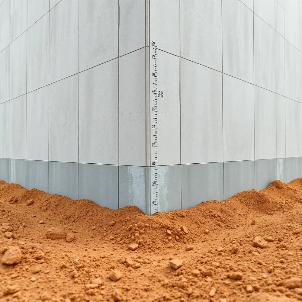 Wysokość ściany fundamentowej