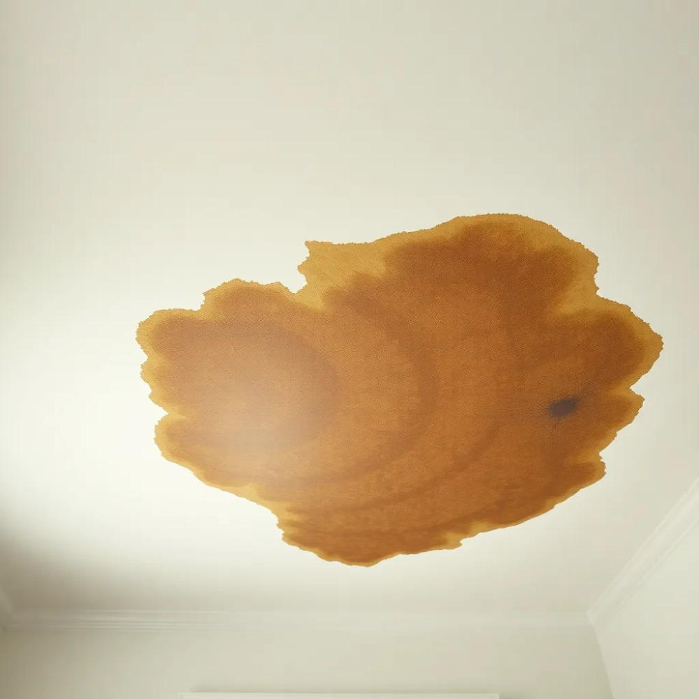 Zalany sufit w bloku