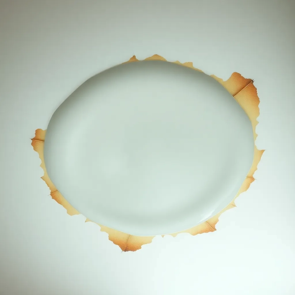 Zalany sufit w łazience