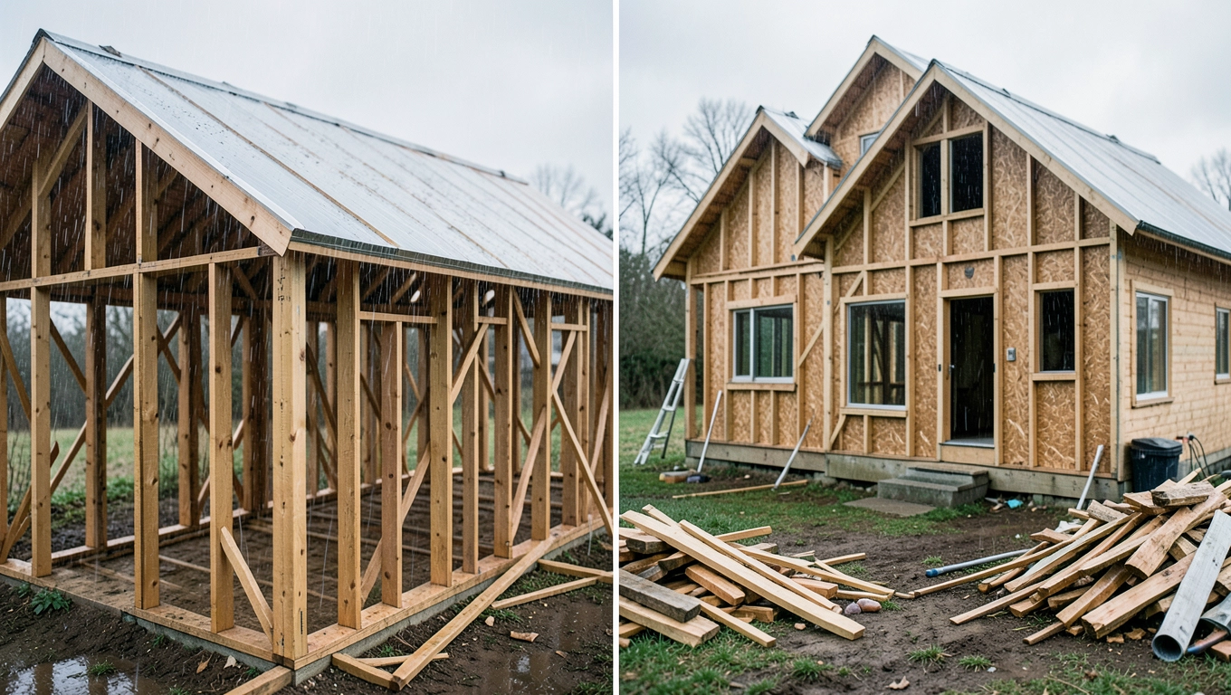 Zalety szybkiego montażu ścian drewnianych