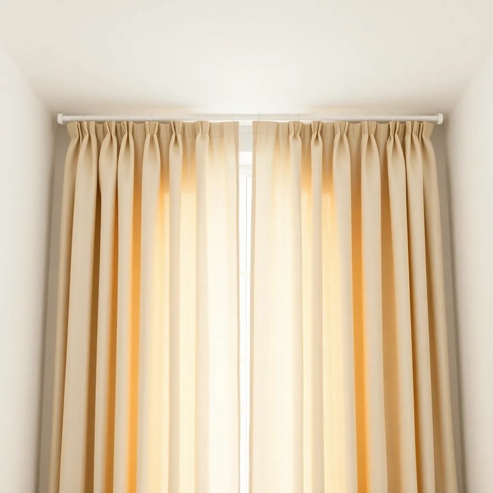 Zasłony na karnisz sufitowy