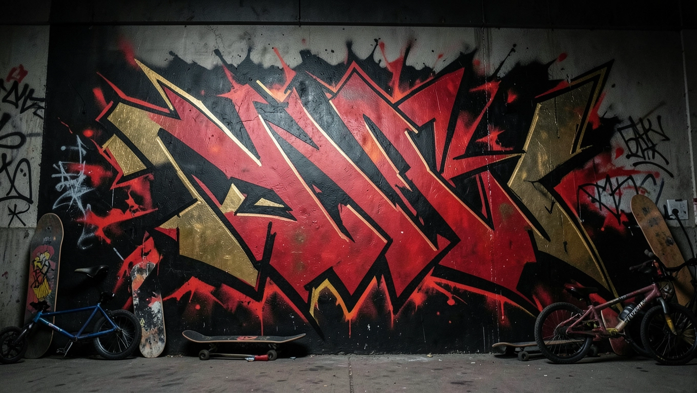 Graffiti street art dla chłopców