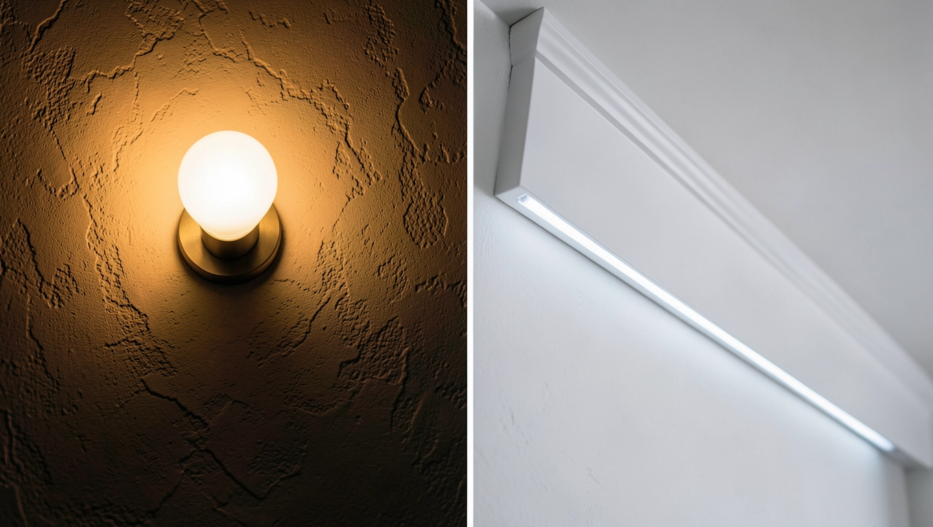 Koszt listwy LED vs kinkiet halogenowy