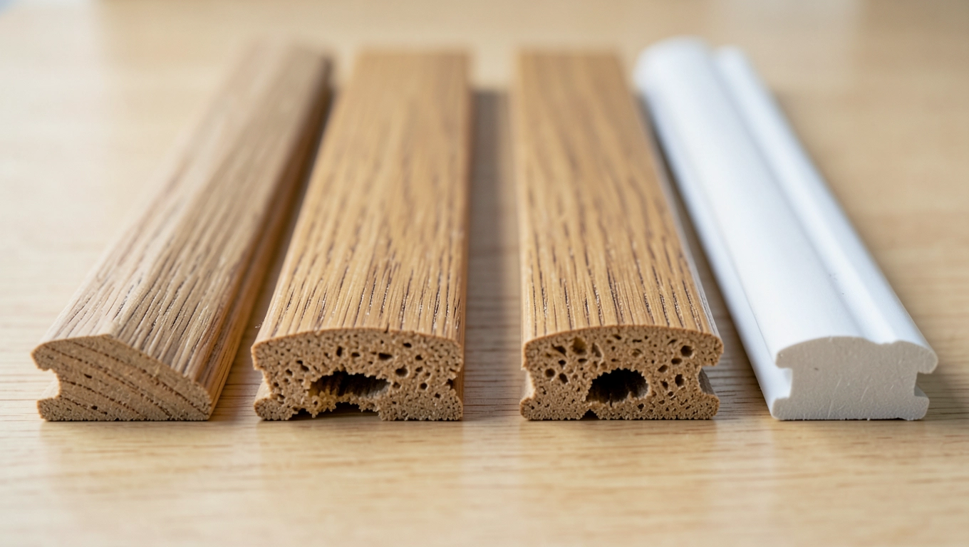 Listwa MDF 6 cm vs drewno, polistyren i PVC porównanie materiałów