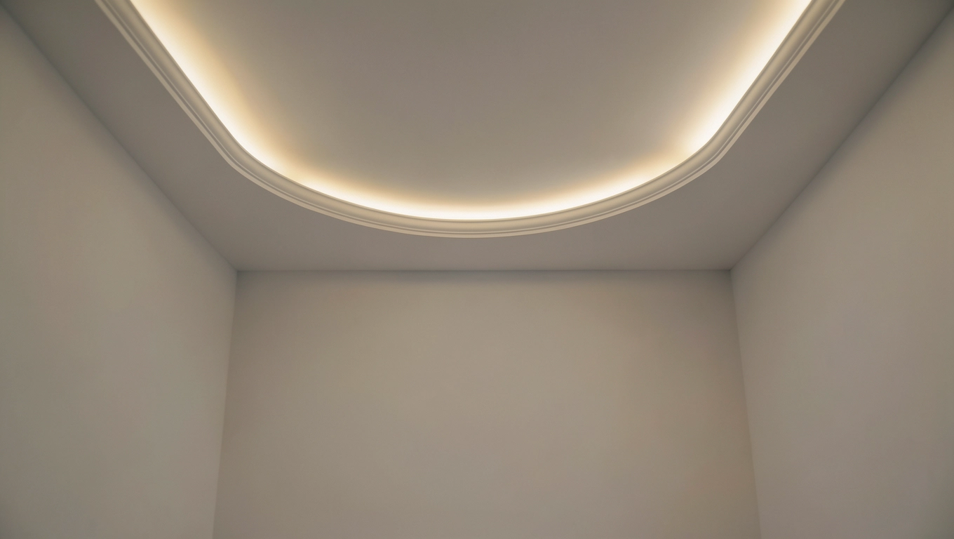 Listwy przysufitowe z miejscem na LED nowoczesny efekt światła